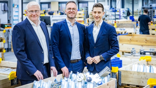 Dürkopp Fördertechnik mit neuem Führungsteam - DFT-Geschäftsführung (v.l.): Helmut Schmitz, Dirk Bockelmann, Johannes Holas - Quelle: Sarah Jonek